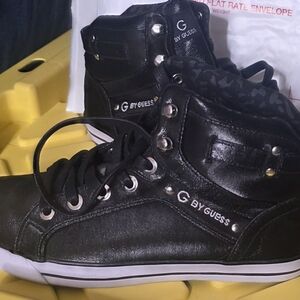 Guess Black Sneakers with Silver Details